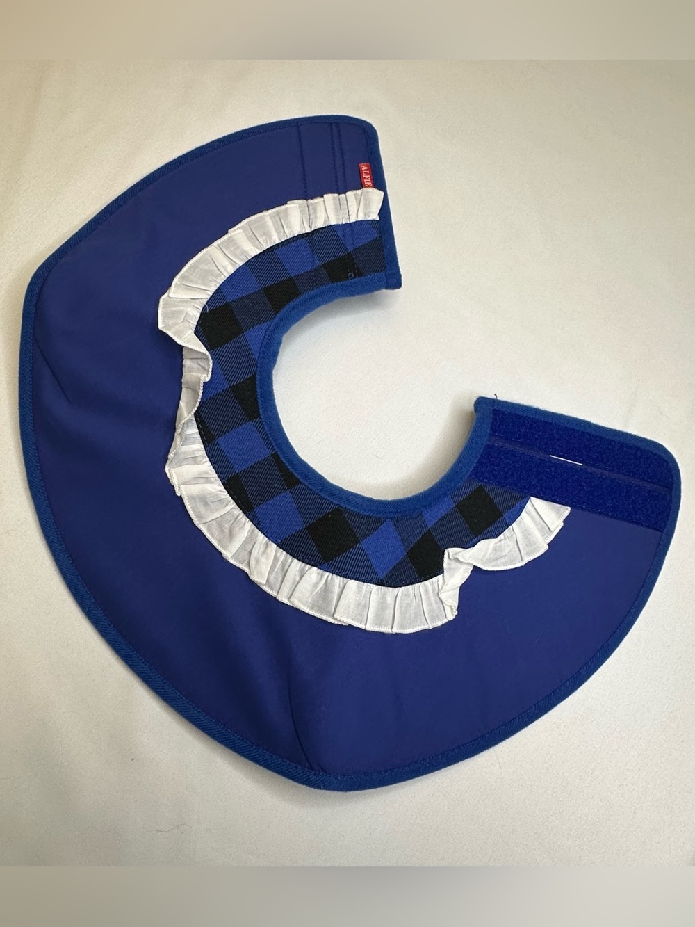 Alfie Pet Candace Recovery Cone Collar Blue Flannel Size Small - Picture 6 of 11